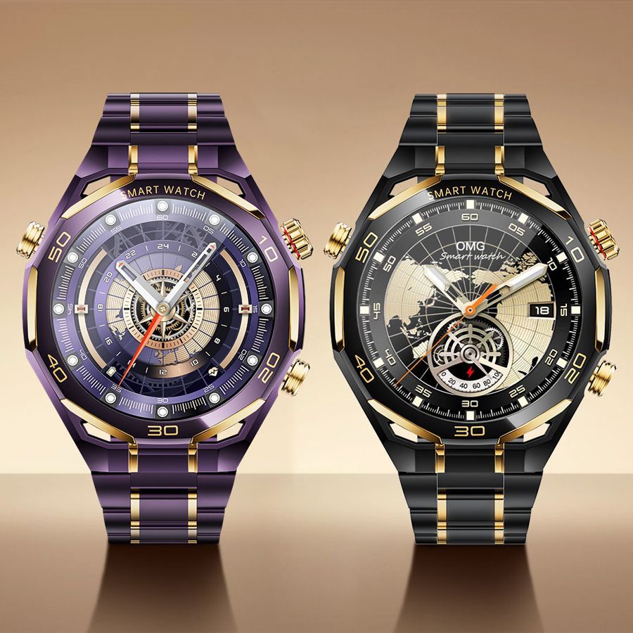 Blue and green diamond full-star watch, men's full-diamond watch, New style.