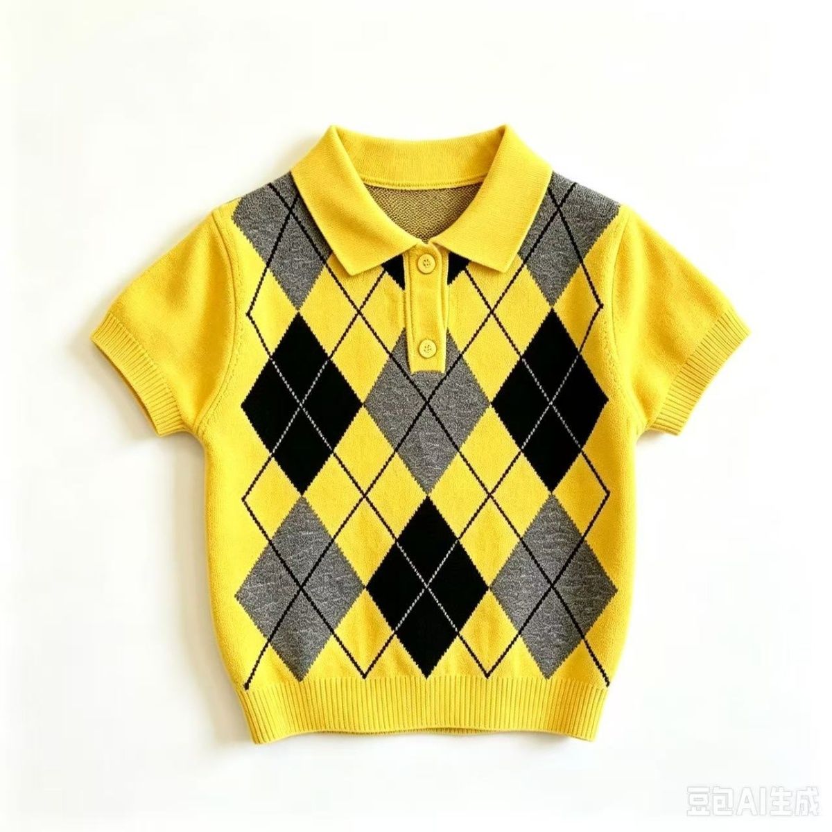 2026 New Style Boys' Suit - Stylish and Trendy Diamond Pattern Knitwear for Toddlers