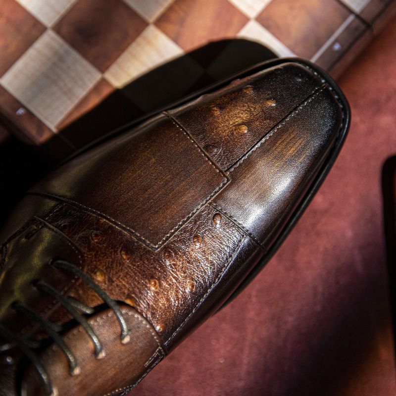 Men's leather shoes, business formal style, British style, youth, genuine leather casual brogue men's shoes