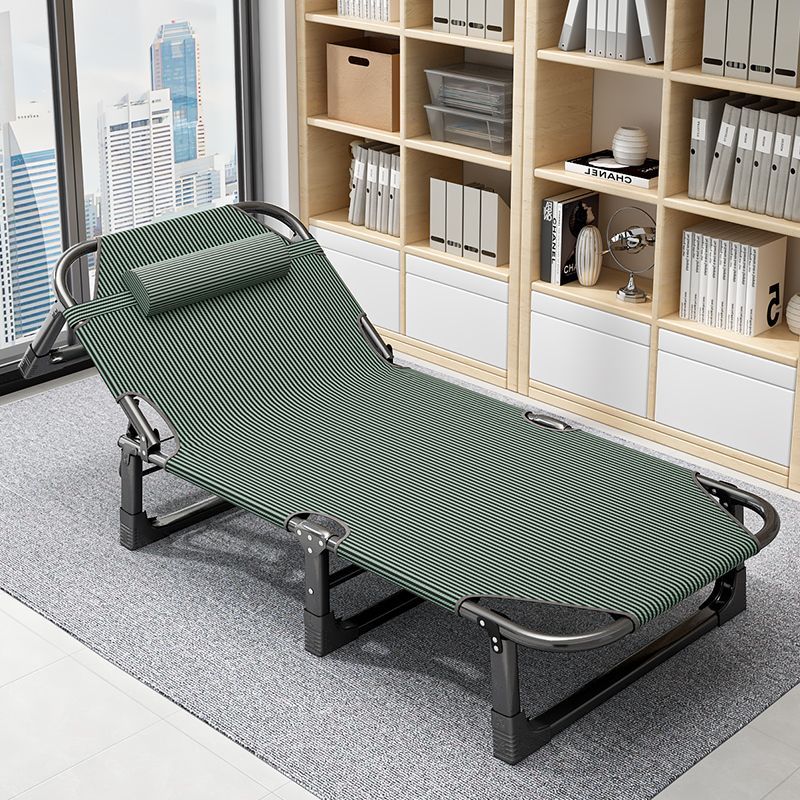 Folding single bed, a must-have for home naps and rest, a recliner for offices and camp beds